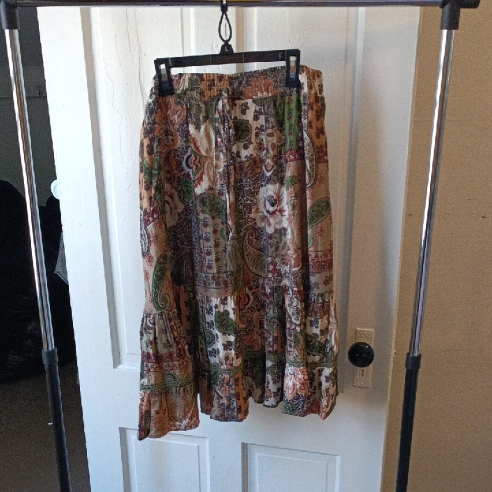 Lola Multicolor Bohemian A-Line Skirt
